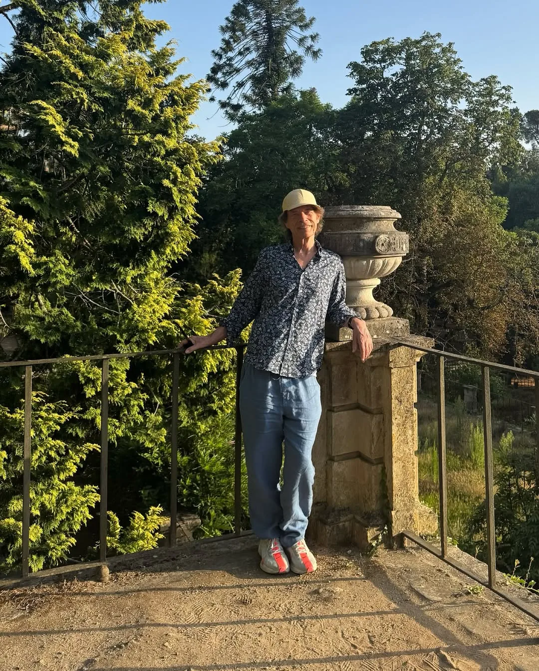 Mick Jagger também passou por palácios de Sintra/Crédito: Instagram