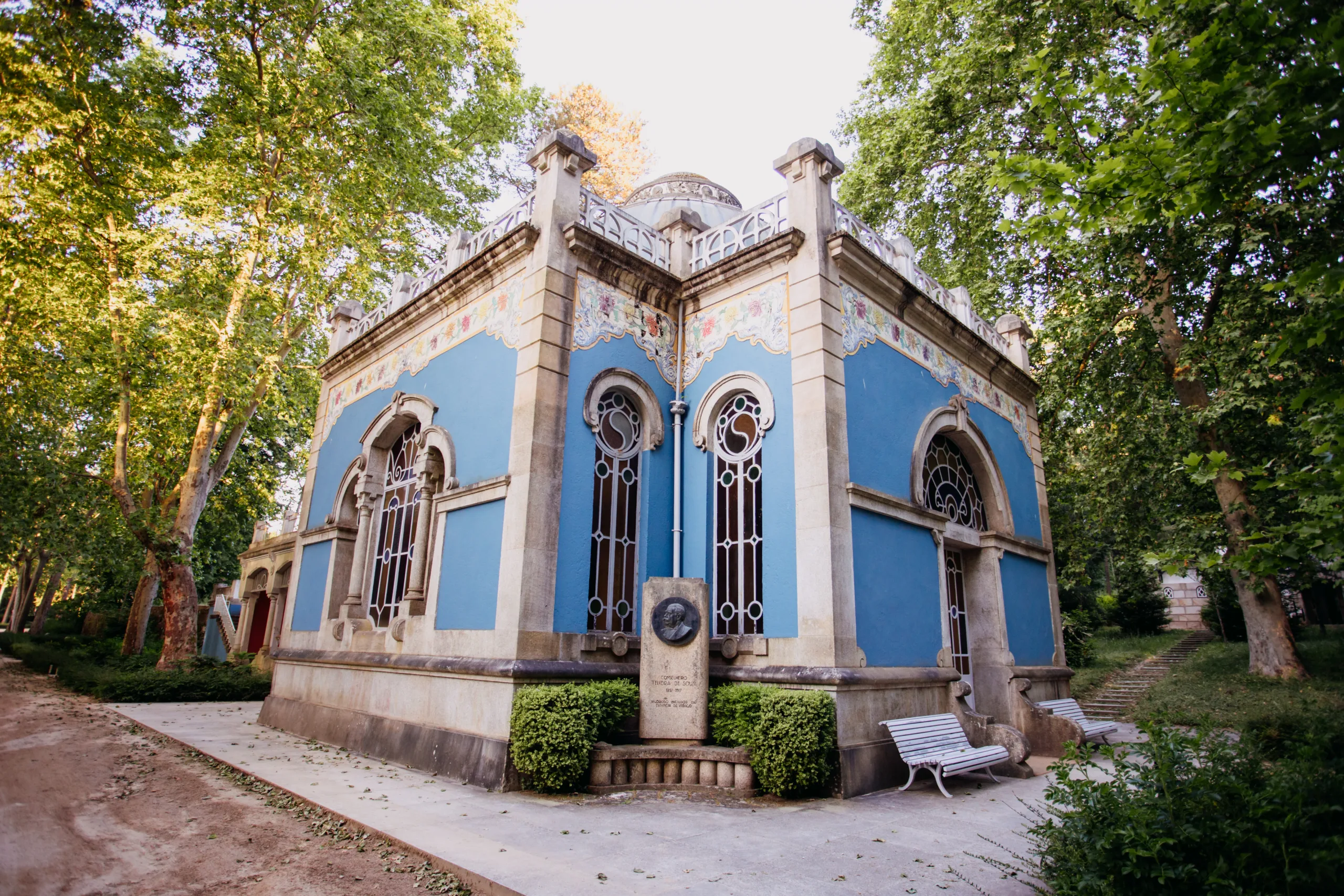 A fonte da água Vidago fica dentro de um hotel de luxo no Norte de Portugal. Crédito: Vidago