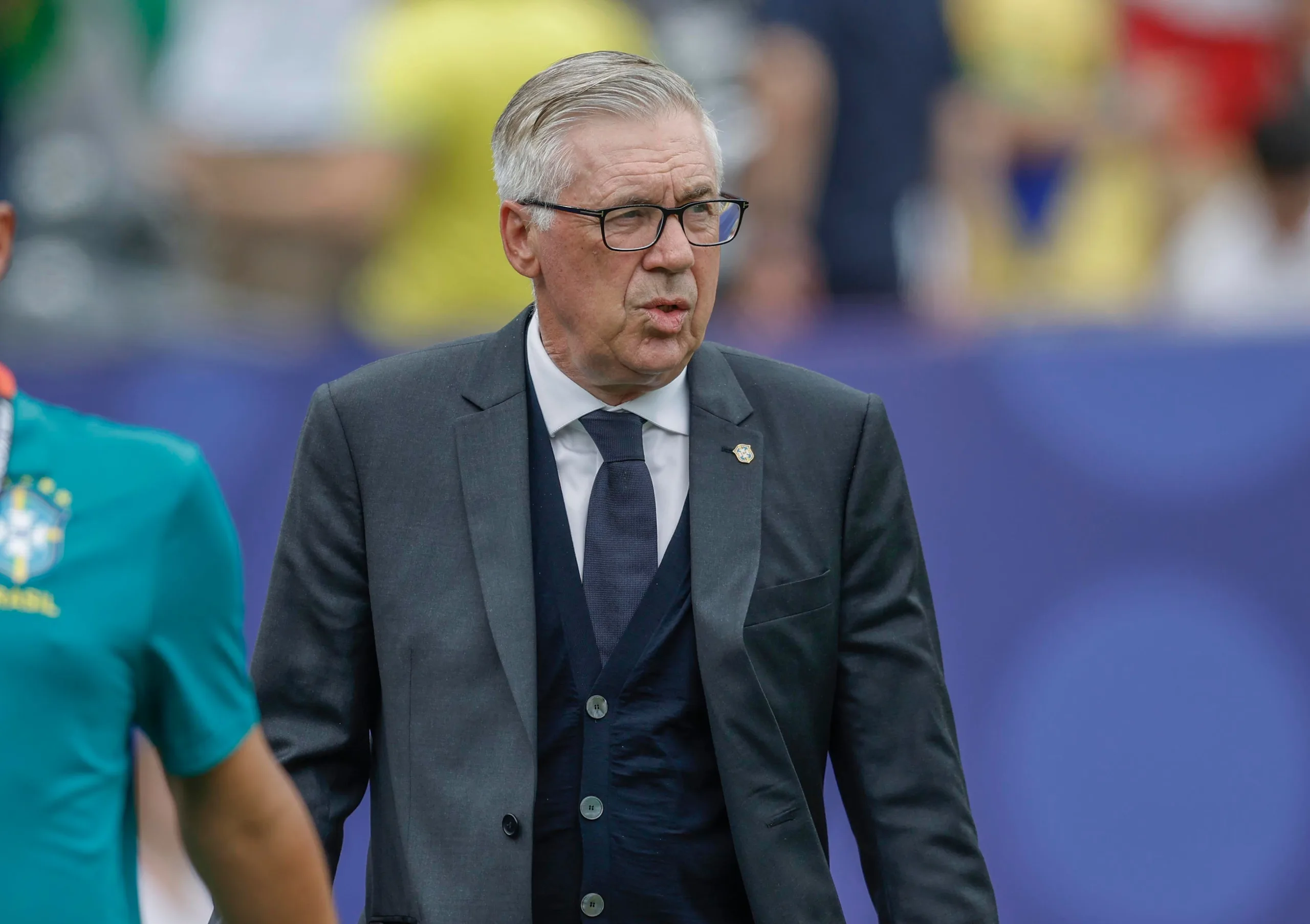 O italiano Carlo Ancelotti se juntou a Telê Santana, Parreira, Dunga e Tite na galeria dos técnicos assombrados pela maldição do quinto jogo. Crédito: Rafael Ribeiro/CBF